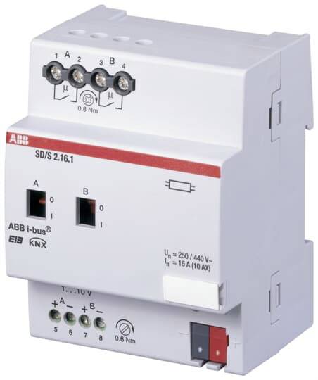 ABB SD/S2.16.1 Schalt- SD/S2.16.1 /Dimmakt, 2f, 16A, REG