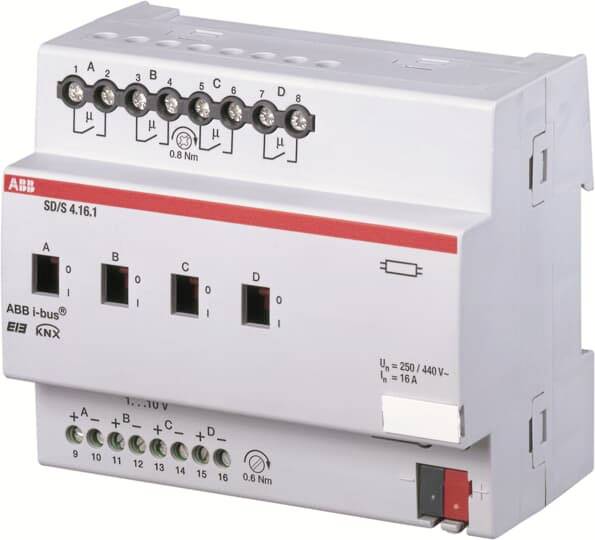 ABB Schalt-/Dimmaktor, 16A, SD/S4.16.1 REG