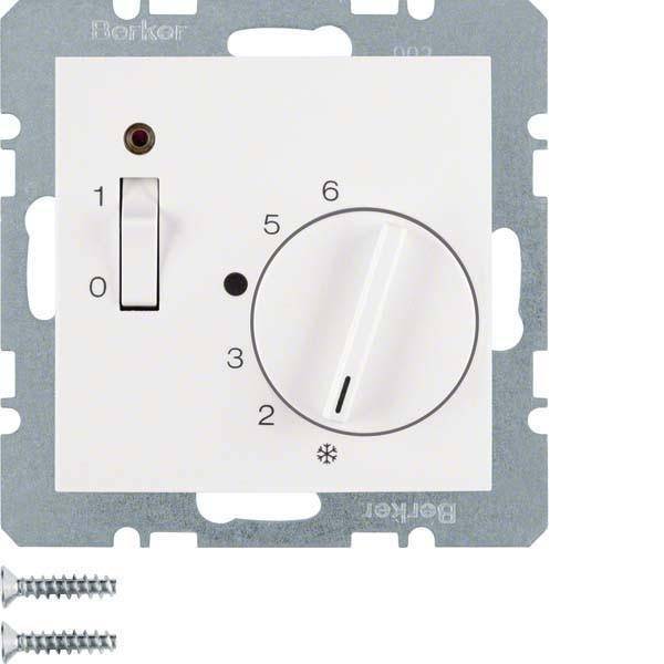 4011334309444 - BER S1 Raumtemperaturregler 20301909 Öffner und Schalter polarweiss matt