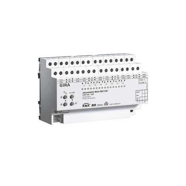 GIRA 216100 Jalousieaktor 8fach AC 230V Hand KNX REG