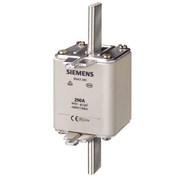 Siemens 3NA3365 NH3 500A 500VAC/440DC gL/gG Sicherung spannungsführend