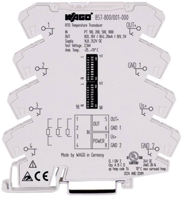 WAGO 857-800 Temperaturmessumformer für RTD-Sensoren