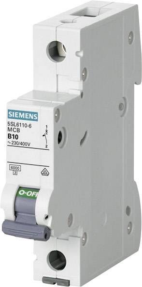 Siemens Automat B 10A 5SL61106 230/400V 6kA 1p