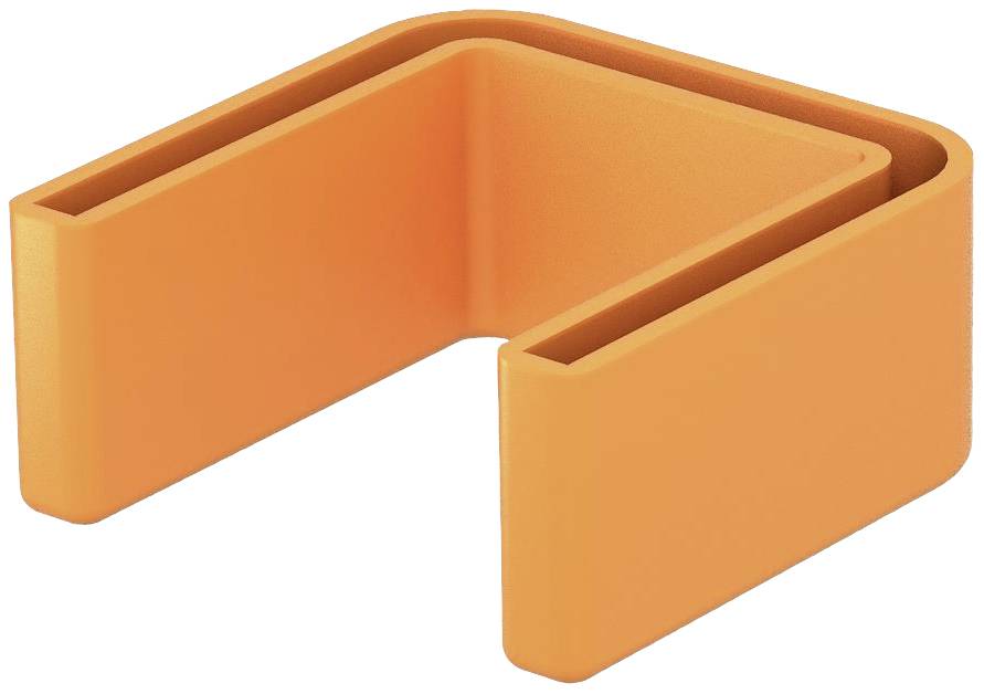 4012195668046 - Endkappe Kst us 5-Serie U-Profil or 545x25mm US5KSOR - orange - Obo Bettermann