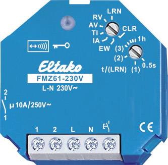 Eltako FMZ61-230V Funkaktor Multifunkt. Zeitrelais 1S potenz.Glühlp. 30100230