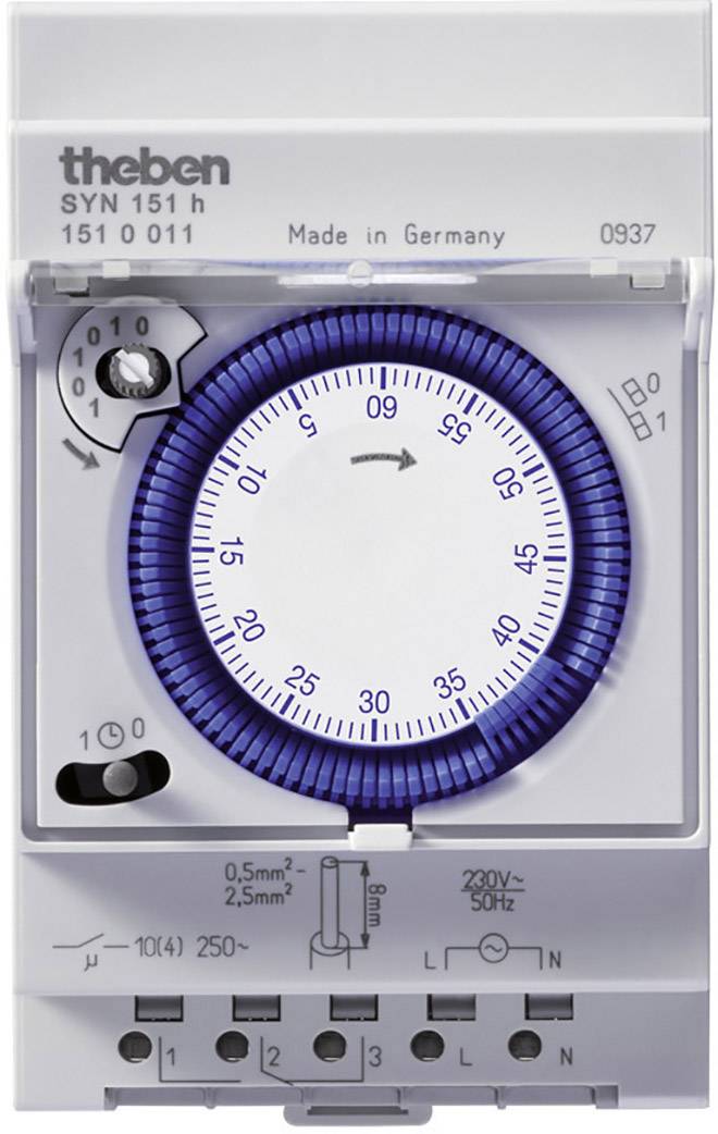 4003468151006 - THEB Zeitschaltuhr analog SYN151H 60-Min Programm ohne Gangreserve 96SE