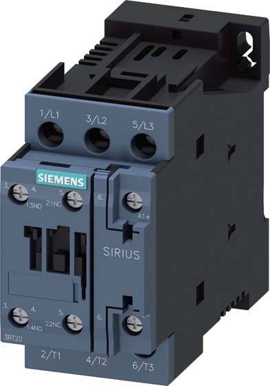 Siemens 3RT20231BB40 Schütz AC-3 4kW/400V 1S+1Ö 24VDC 3p S0