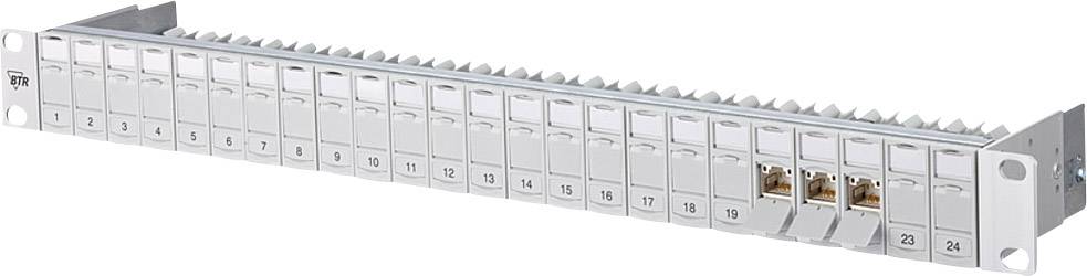 Metz C6A Modul Patch-Panel 130B11P0-E 24 Port 180° 1HE RAL7035 Class EA 500MHz