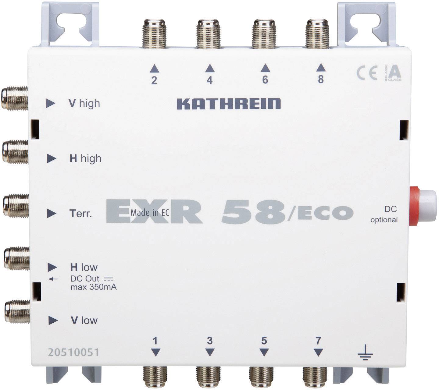 4021121487057 - EXR 58 ECO SAT Multischalter Eingänge (Multischalter) 5 (4 SAT 1 terrestrisch) Teilnehmer-Anzahl 8