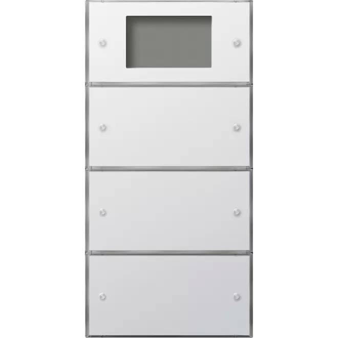 4010337081944 - GIRA 2043112 Tastsensor3 Plus 3fach (1+2) KNX Flächenschalter Reinweiß gl