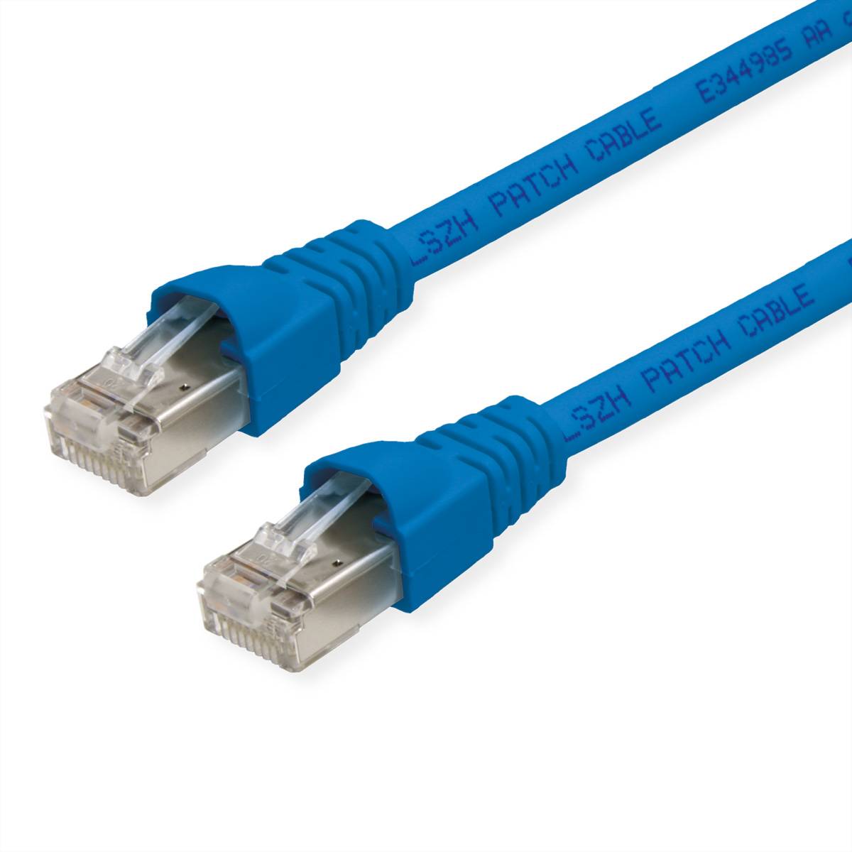 TG Patchkabel S-FTP 0,25m L00000A0233 FS500 MP8 LSZH blau Cat6A 500MHz Iso EA