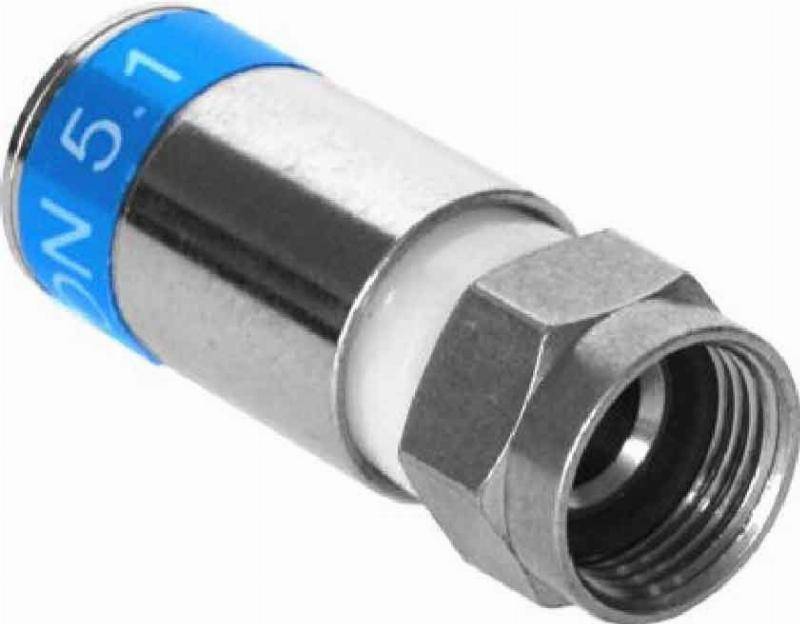 KREI F-Kompressionsstecker F7-51KRCOMP 7mm 5,1Dielek