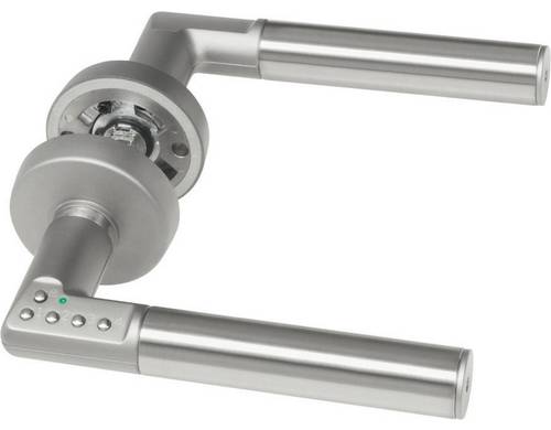 4042203418141 - Assa Abloy - digitaler Türbeschlag Code Handle - din Rechts mit PIN-Code Tastatur - silber