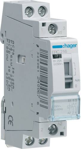 Hager Installationsrelais 16A ERC216 2Schließer 230V