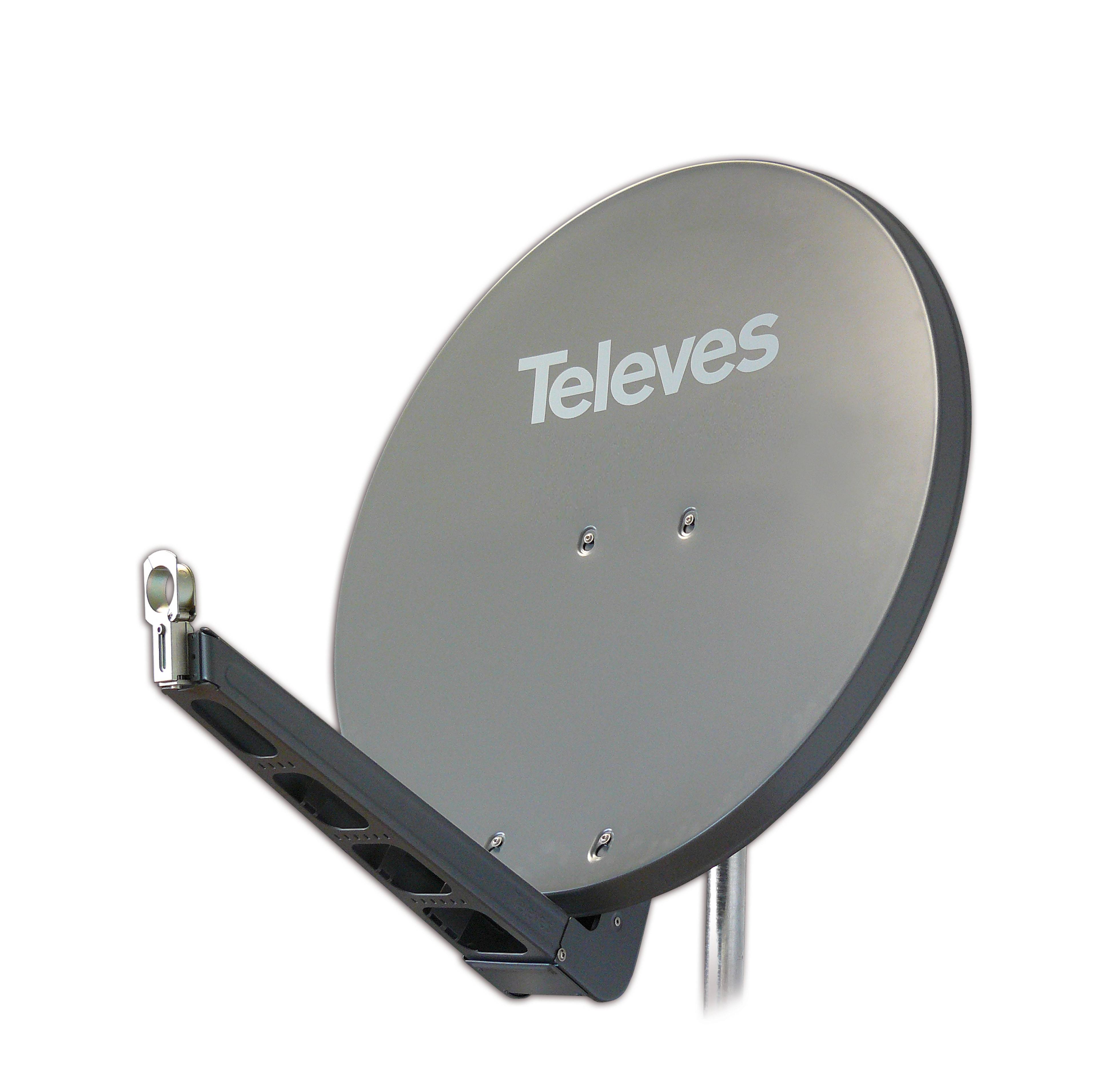 Televes SAT-Spiegel graphit S85QSD-G OSD-Line BxH85x95cm Feedarm klappbar