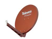 Televes SAT-Spiegel ziegelrot S85QSD-Z OSD-Line BxH85x95cm Feedarm klappbar