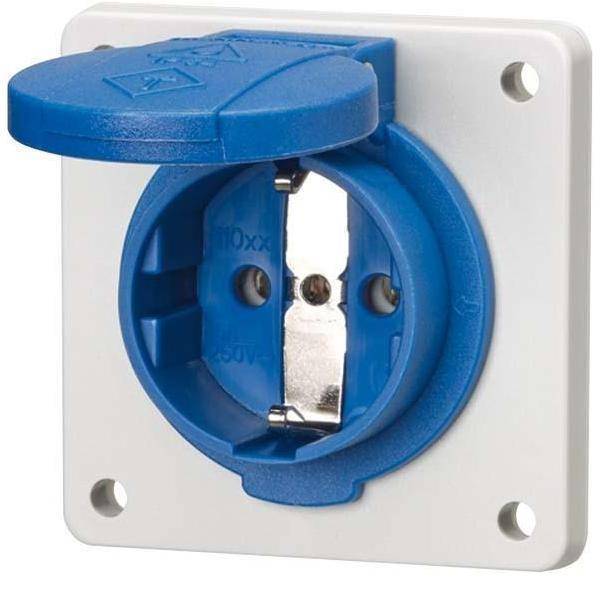 4015394259220 - Mennekes 16A2P+E 230V SCHUKO blau 11011F ** IP54 für ortsfesten Einsatz