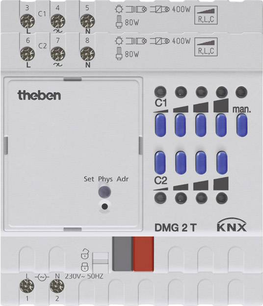 THEB KNX Dimmaktor DMG 2 T KNX 2-fach Grundgerät