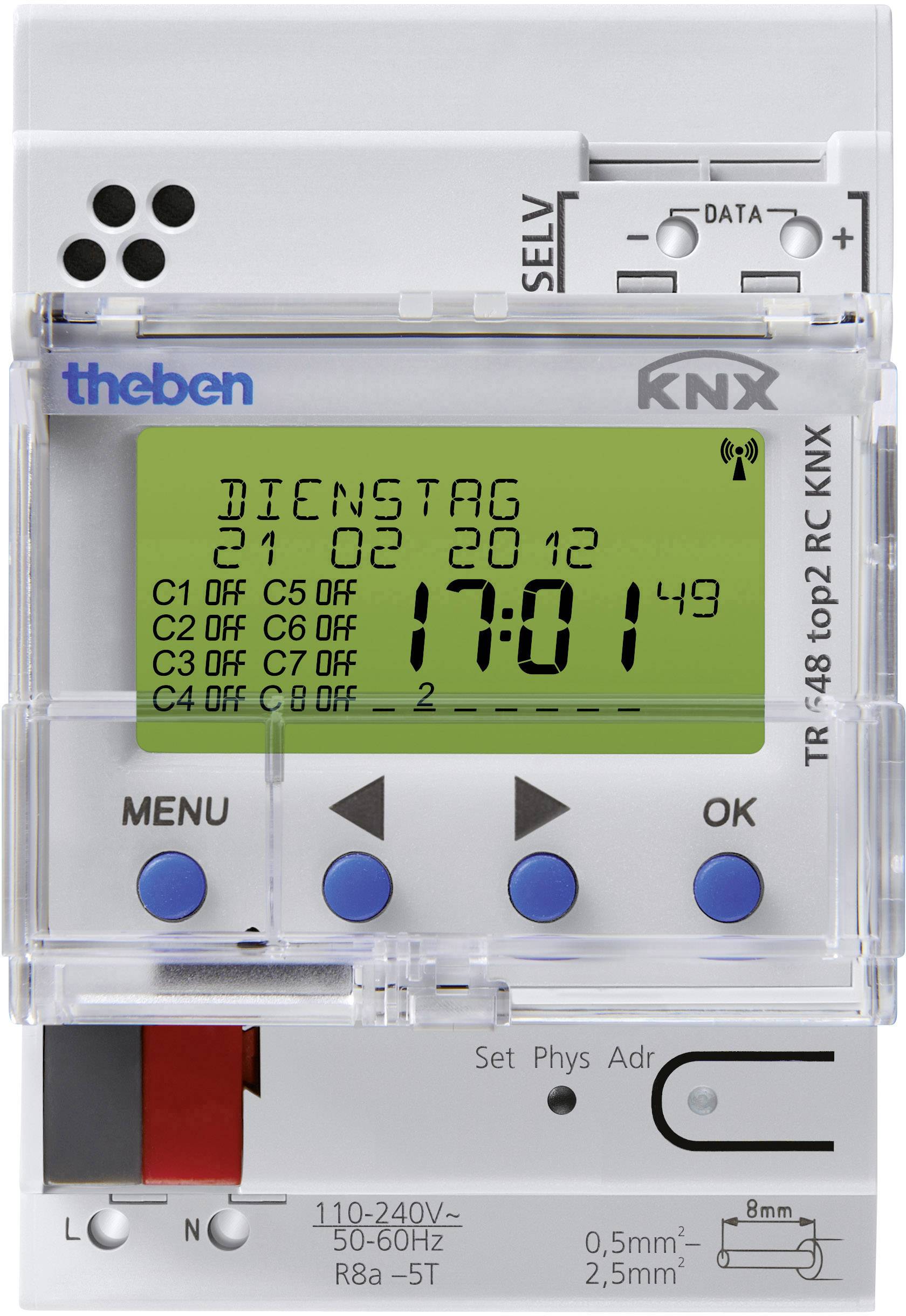 THEB Zeitschaltuhr digi TR648top2RC KNX Jahres/Astro 3TE 8K 800SP