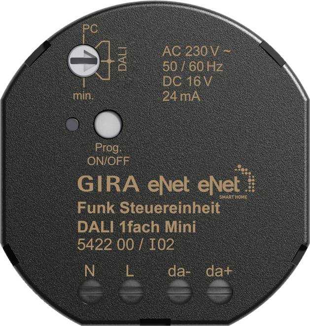 GIRA 542200 eNet Funk Steuereinheit DALI 1fach Mini