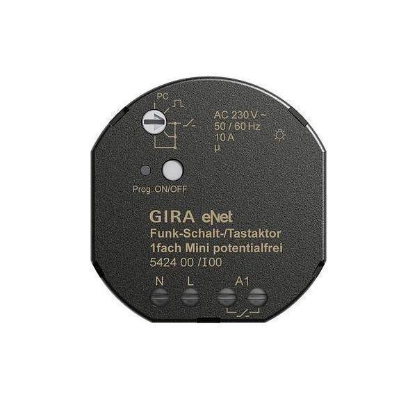 GIRA 542400 eNet Funk Schalt-/Tastaktor 1fach Mini potentialfrei