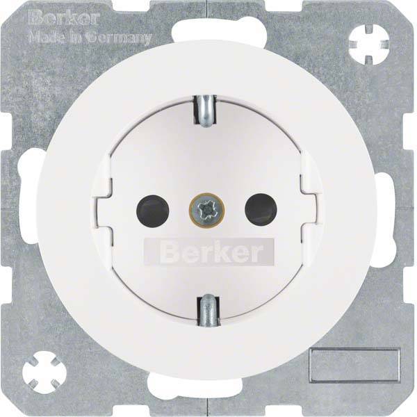 Berker Steckdose SCHUKO R.1/R.3 47432089 polarweiß, glänzend