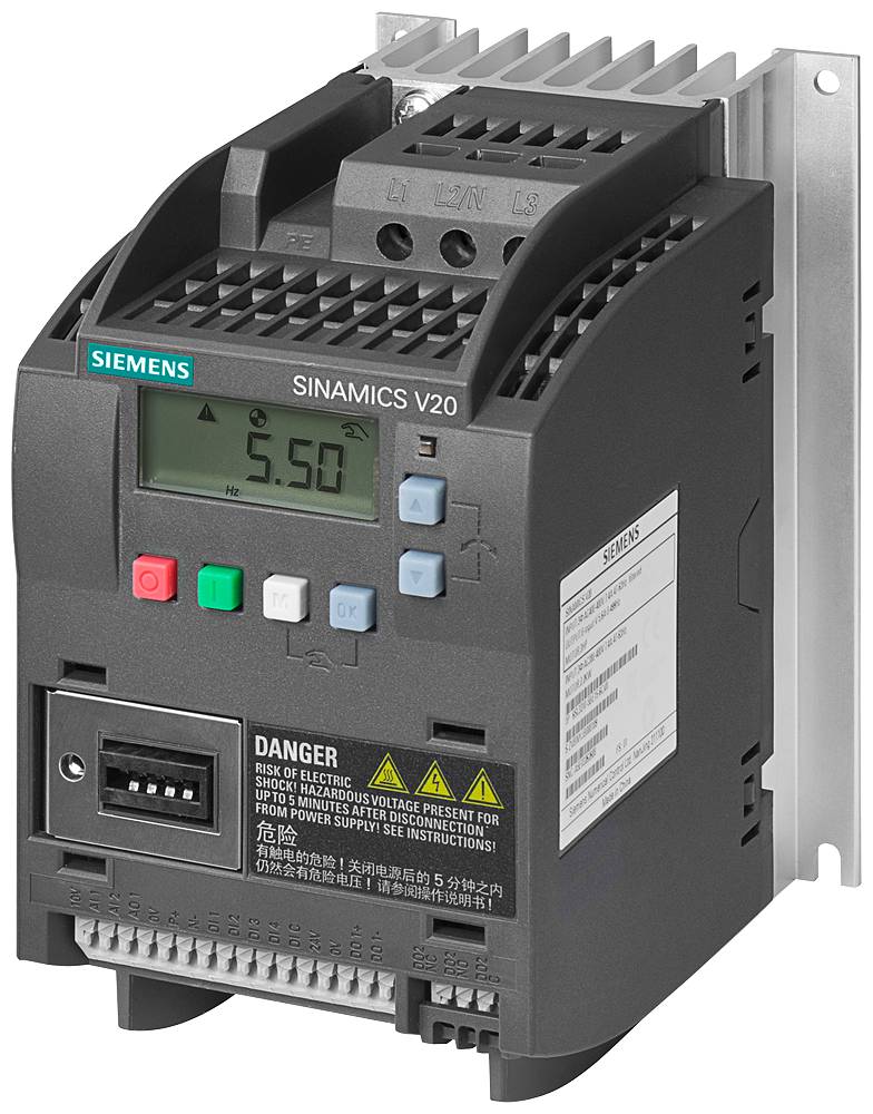 Siemens 6SL32105BE215CV0 SINAMICS V20 3AC380-480V -15/+10% Nennnleist. 1,5kW