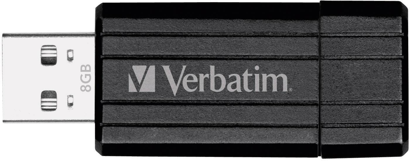 Verbatim USB-Stick PinStripe 8GB 49062 USB2.0,Schiebemechanismus,Retail-Blister