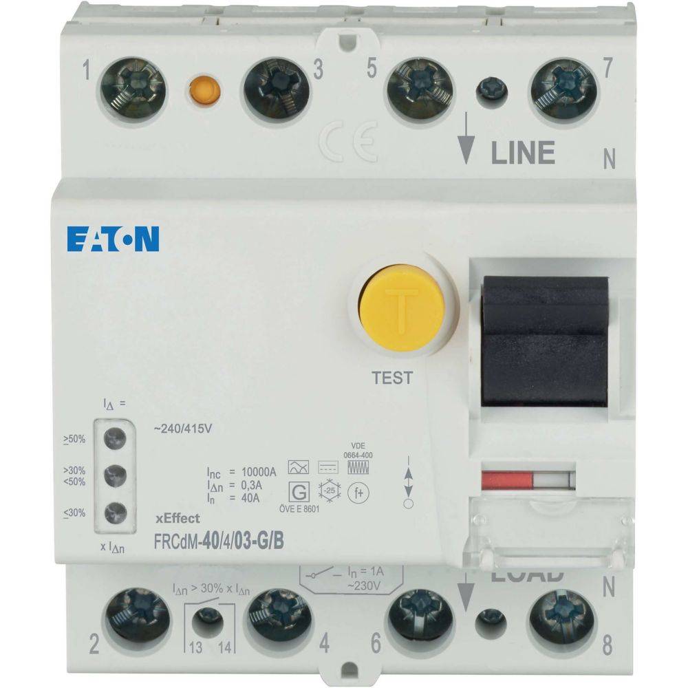 EATON FRCDM-40/4/03-G/B digit. 167897 Allstrom FI-Schalter 40A 4p 300mA Typ B