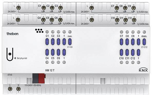 THEB KNX Heizungsaktor HM 12 T KNX 12-fach