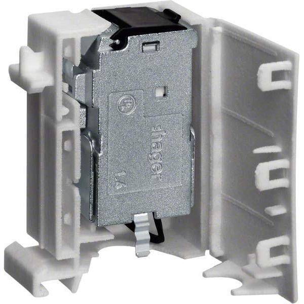 4049857019878 - Hager RJ45-Buchse IP2X ZZ45ZPH6 Montage auf Hutschiene