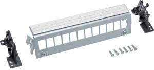 Hager Patch-Panel univers 12fach FZ12MK Keystone o.Module f.Hutschiene/geschr.