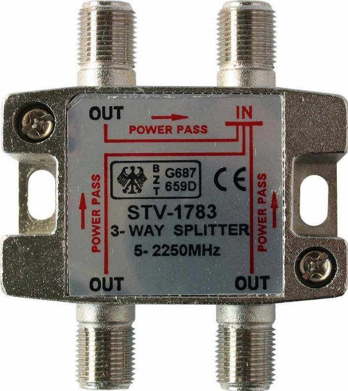 KREI SAT-Verteiler 3-fach STV 1783 DC 5-2250MHz Class A 11119