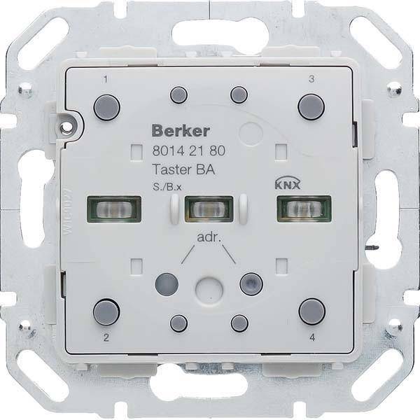 Berker Tastsensor-Modul 2fach 80142180 mit integriertem Busankoppler KNX S.1/B.