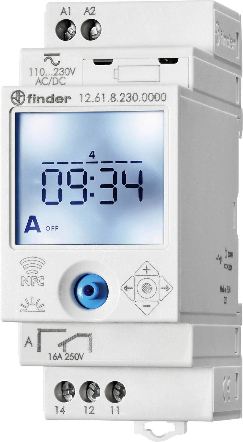 8012823401799 - Zeitschaltuhr für Hutschiene Betriebsspannung 230 V DC 230 V AC 126182300000 1 Wechsler 16 A 250 V AC Wochenprogramm