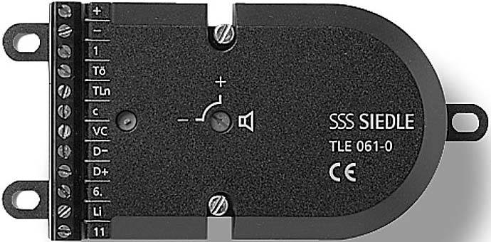 SIED Einbautürlautsprecher TLE 061-01 Schwarz 49180