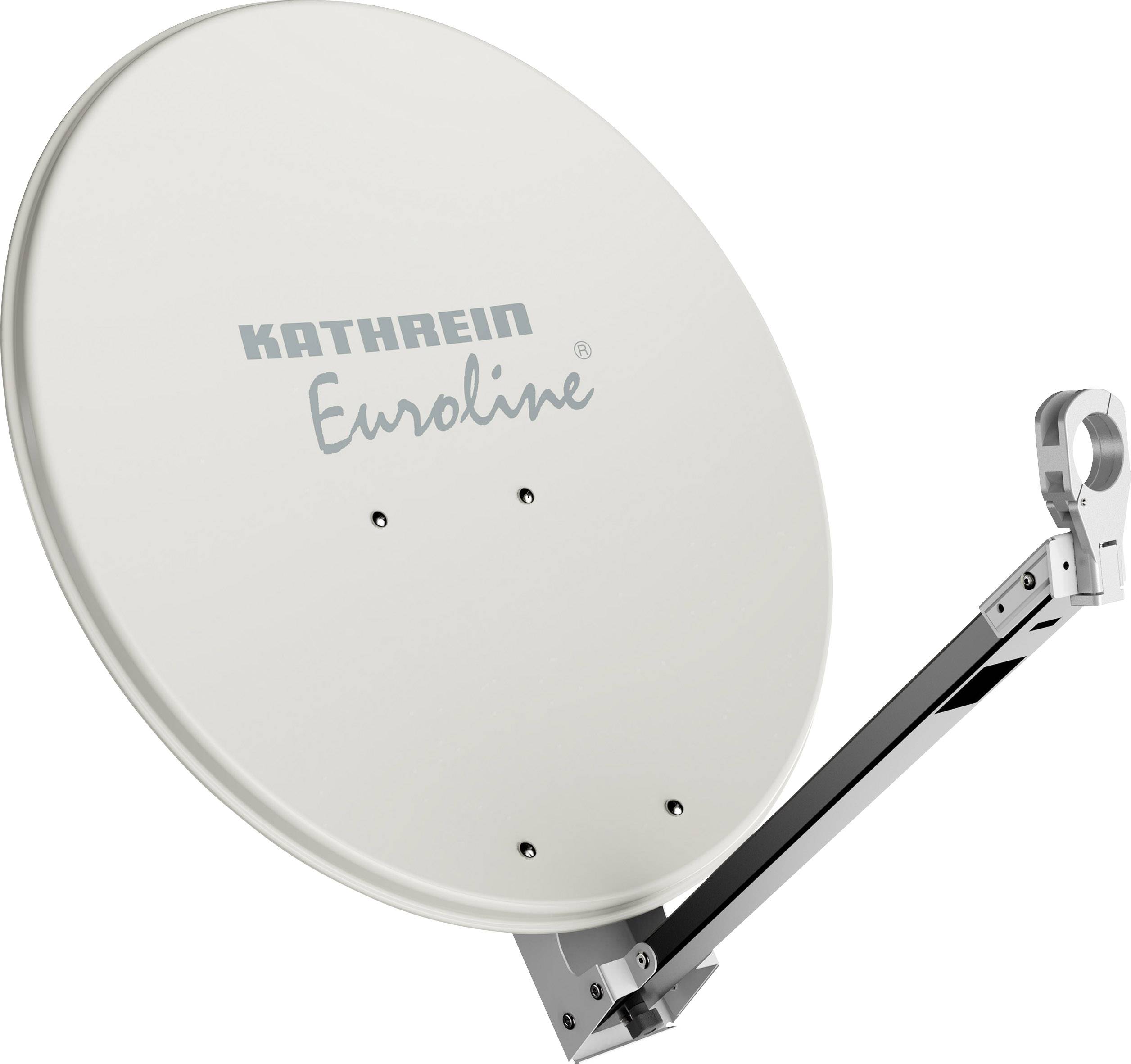 4021121534713 - Parabolantenne Euroline 75cm alu weiÃ¡ KEA 750 W (Parabolantenne 3740 dB DVB-S   -S2) SAT Spiegel + SAT Antennen Weiss