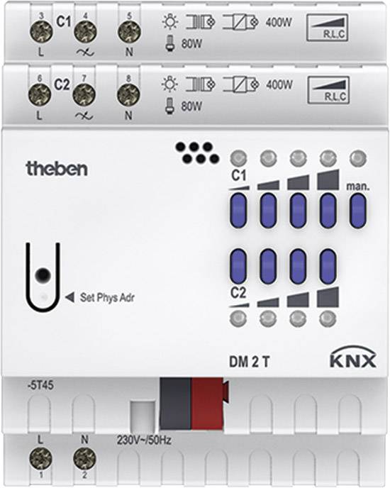 4003468490792 - THEB KNX Universaldimmaktor DM 2 T KNX 2-fach