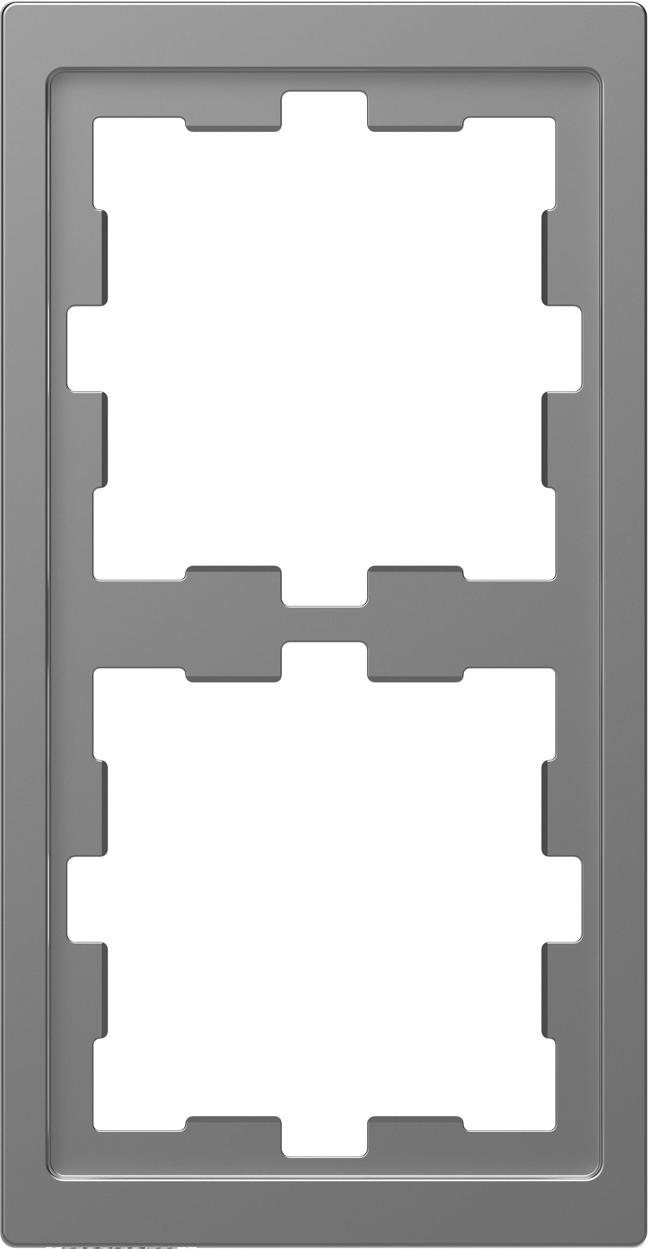 Merten D-Life Rahmen 2fach MEG4020-6536 Edelstahl
