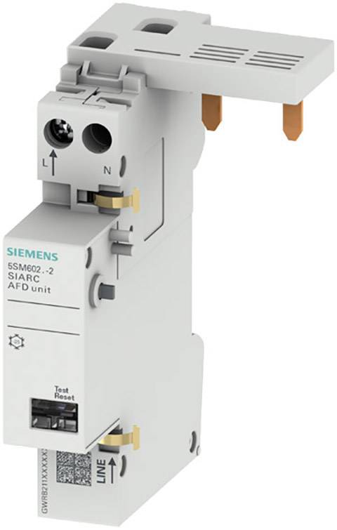 SIEM Brandschutzschalter-Block 5SM6021-2 1-16A 230V für LS und FI/LS-Schalter 1+N