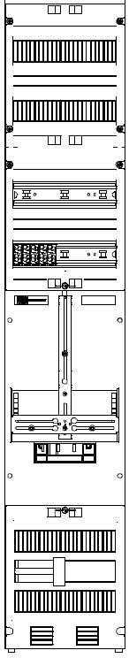 ABN Zählerplatz 3Pkt 1Z 4VTR ZV19110 m.Klemmstein 5p 250x1350mm