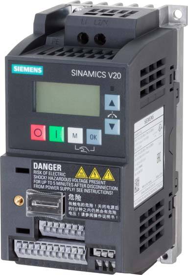 4042948669822 - SIEM SINAMICS V20 6SL3210-5BB13-7UV1 1AC200-240V-10 +10% 47-63Hz 037kW