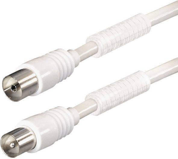 Hapena Antennen-Kabel 2m ws 13821 Koax-Stecker -Koax-Kupplung 100dB Ferrit