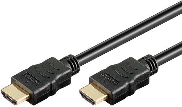 Hapena HDMI-Kabel 1m 76010 mit Ethernet,1.4a/2.0