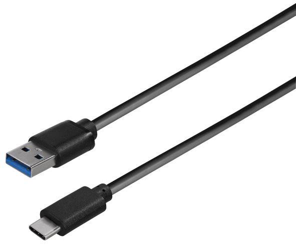 Hapena USB-Kabel 1m 3113120102 USB-A 3.0-Stecker - USB-C-Stecker