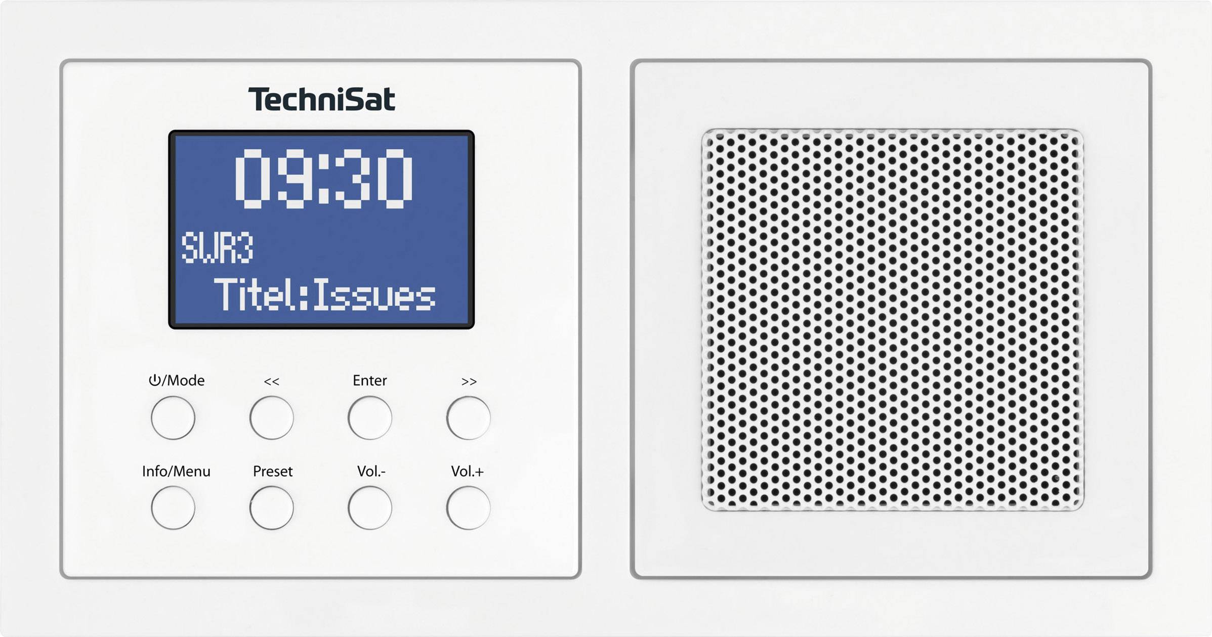 TechniSat DigitRadio UP 1 weiß 0001/3900 DAB+/UKW,Bluetooth