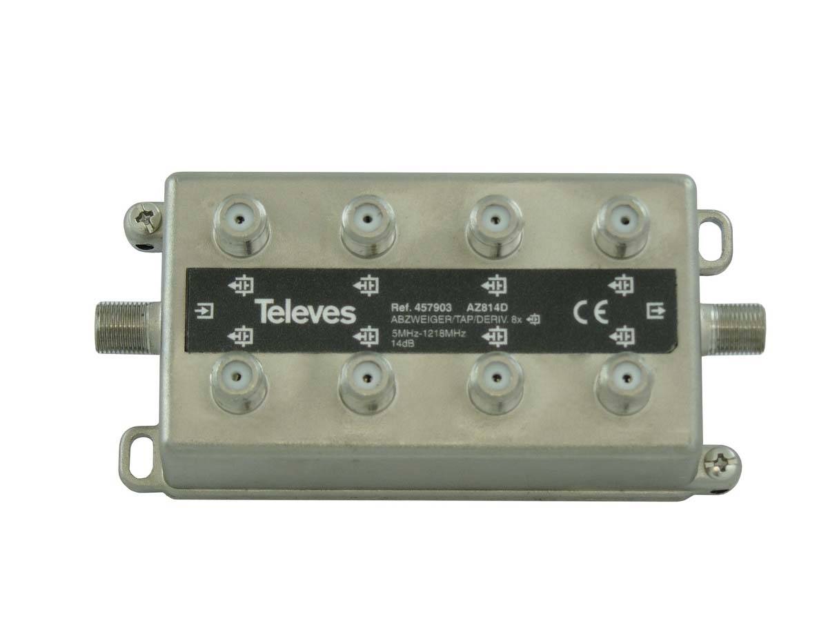 Televes 8-fach Abzweiger AZ814D 5-1218 MHz AD:14dB 457903