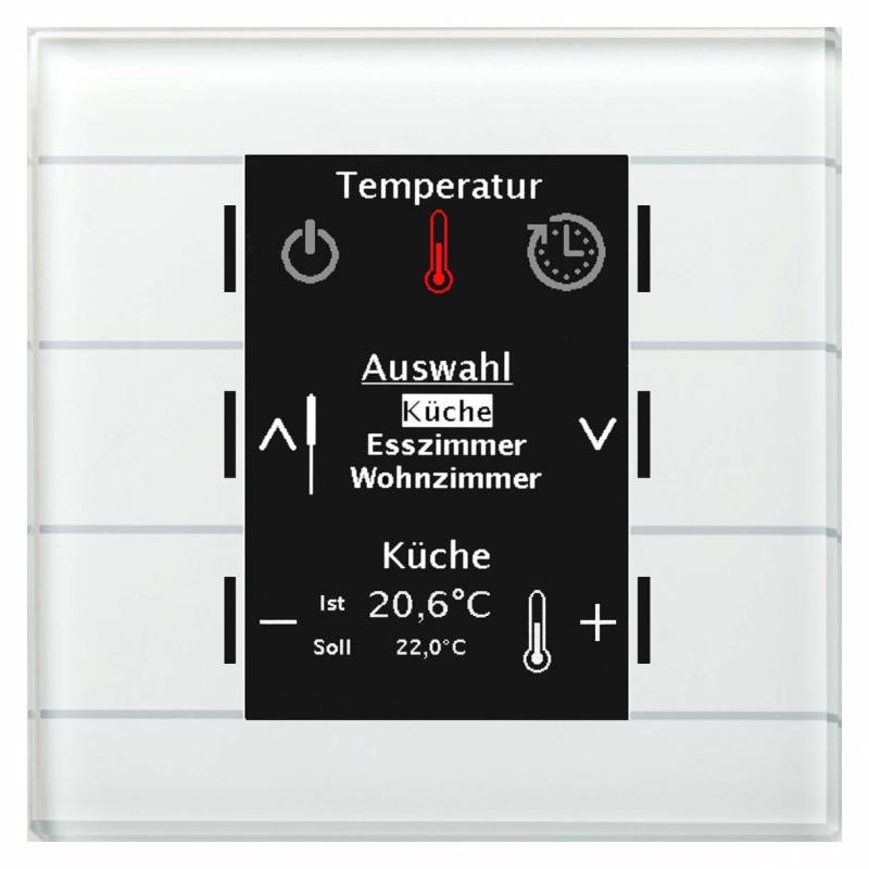 MDT BE-GBZW.01 Glas Bedienzentrale Smart Weiß m.Farbdisplay