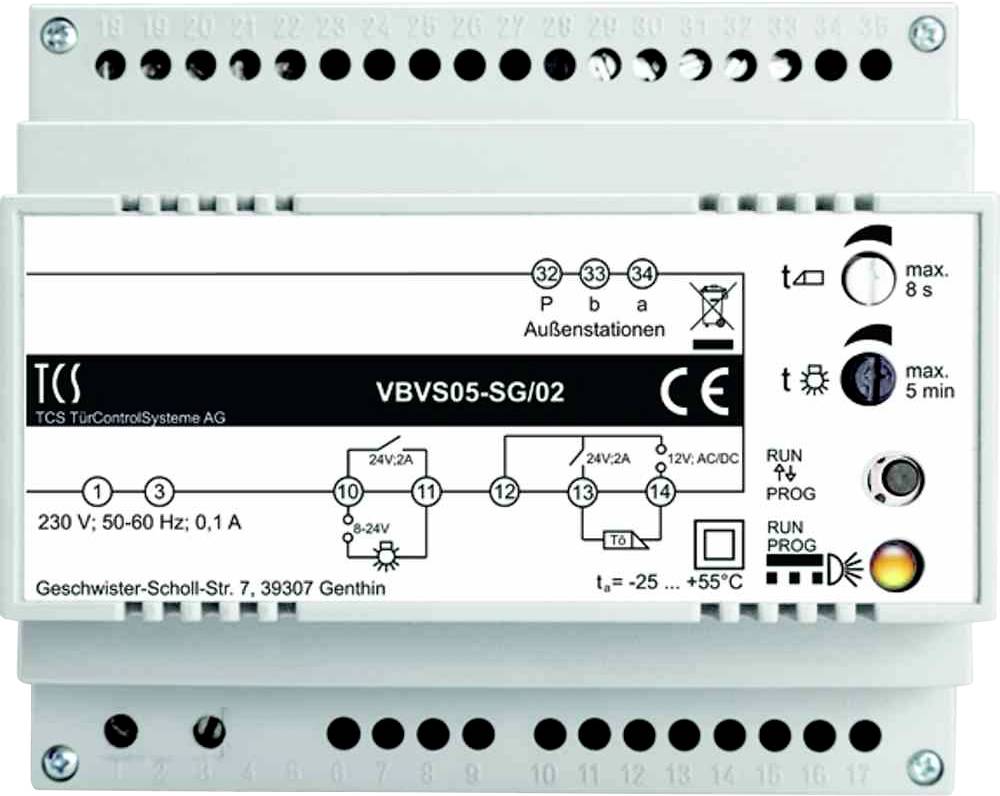 TCS Versorgungs- VBVS05-SG/02 u.Steuergerät 1Strang 6 TE