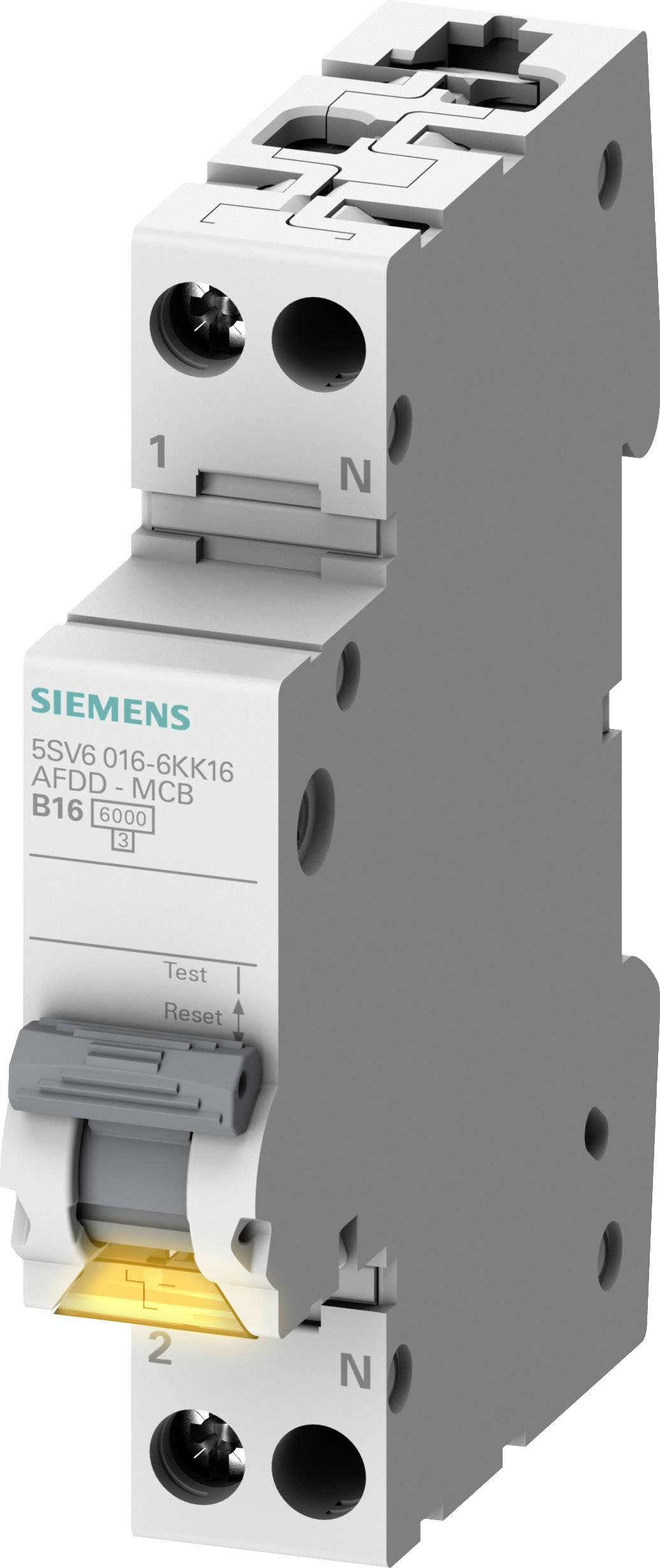 Siemens AFDD-MCB B16 2pol 5SV6016-6KK16 230V 1TE Brandschutzschalter